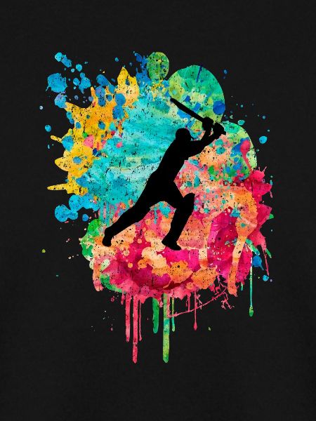 Cricket-Spieler in Popart