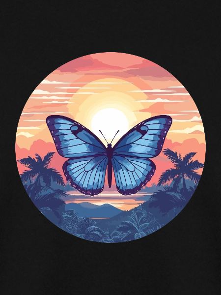 Blauer Morpho-Schmetterling