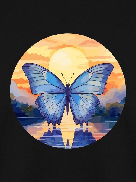 Blauer Morpho-Schmetterling