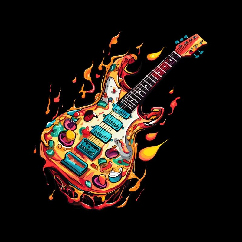 Pizza Gitarre
