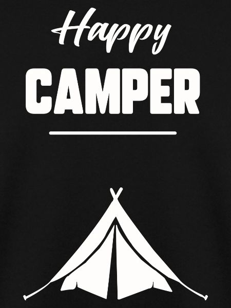 Glücklicher Camper