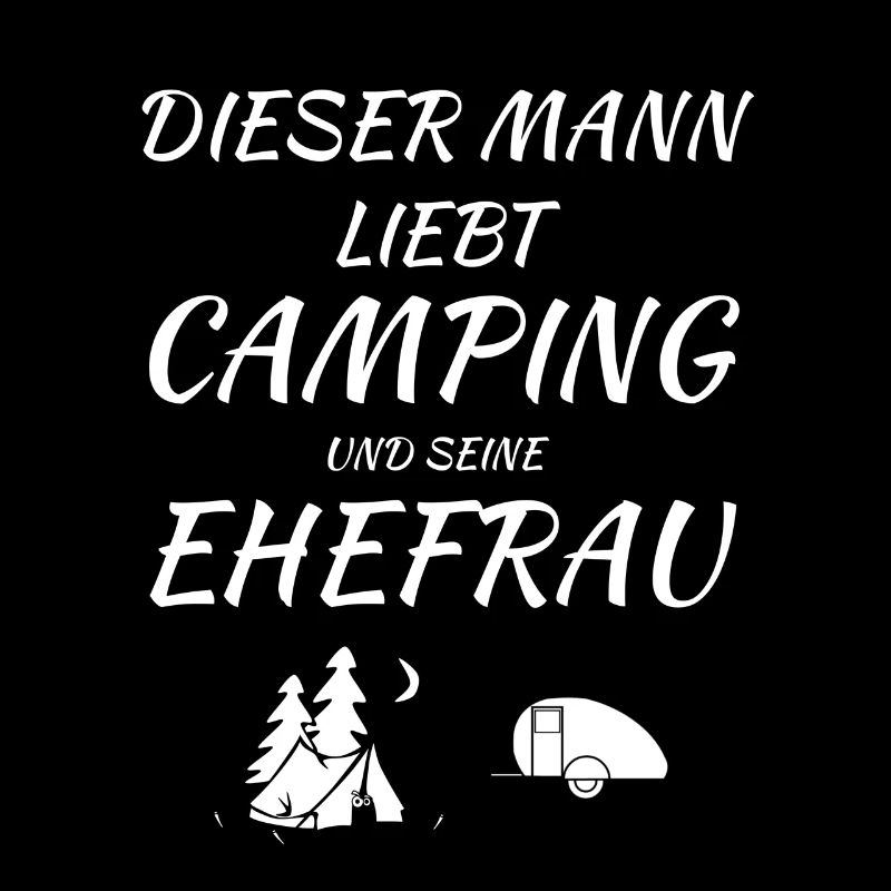 mann liebt camping