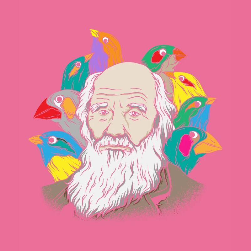 Charles Darwin Portrait Geschenk Evolution