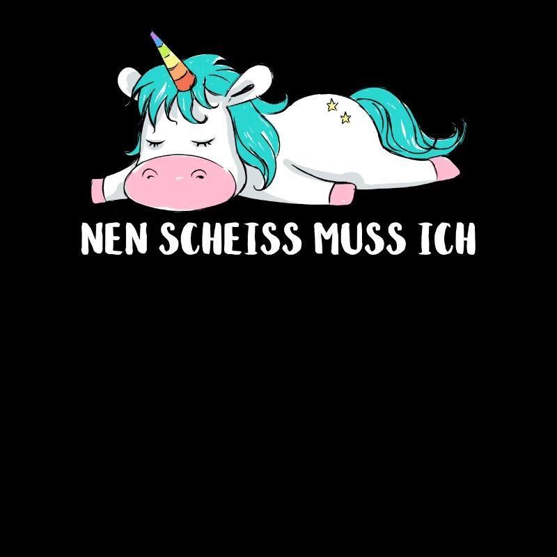 Pas de merde, je dois chemise licorne