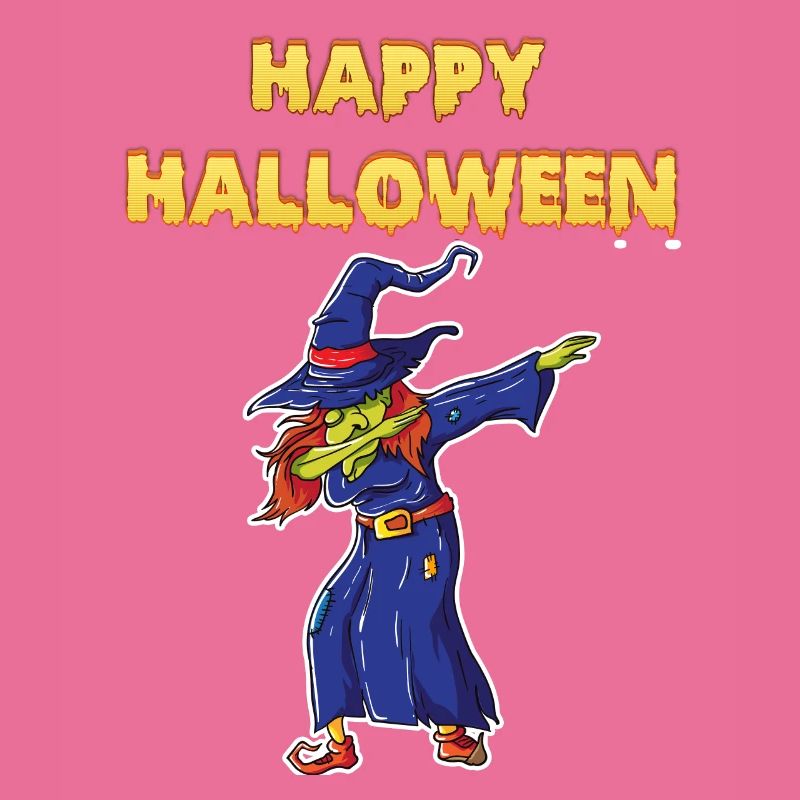Happy Halloween Dabbing Witch