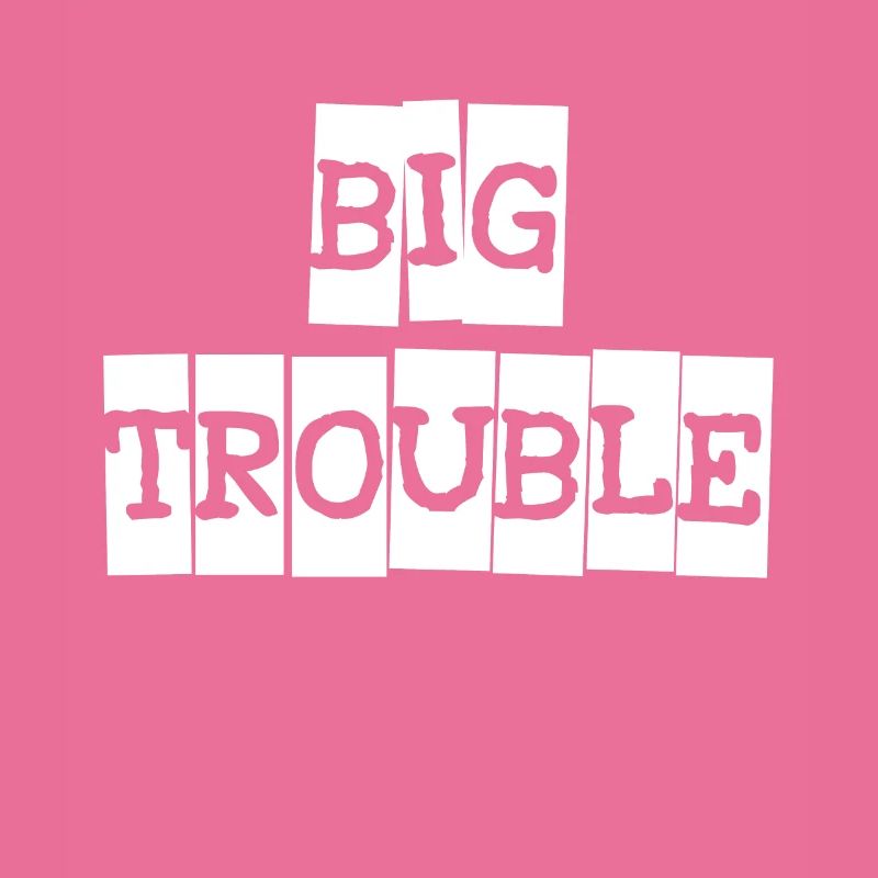 Partnerlook Big Trouble Shirt Geschenk Mutter Papa
