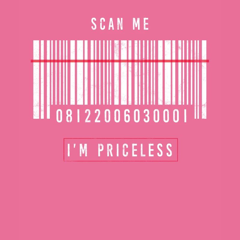 Spruch lustig Party Geschenk Strichcode Ironie