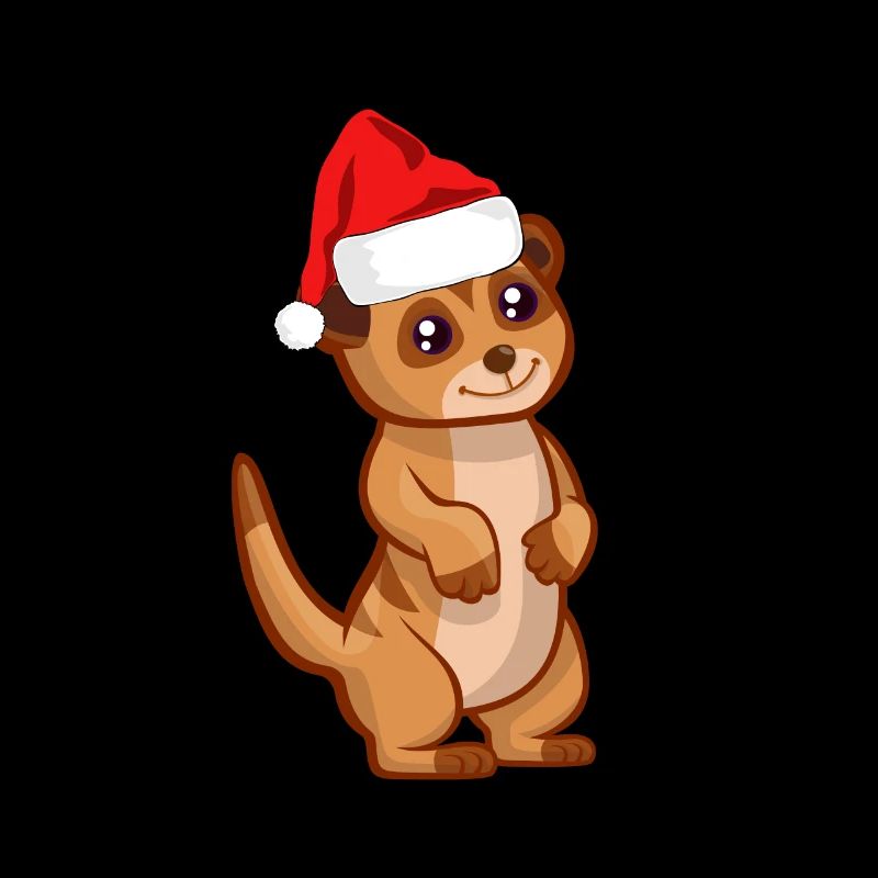 Suricate avec Bonnet de Noel / Bonnet de Noel