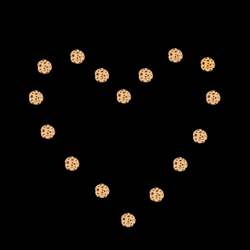 Coeur de biscuit au chocolat