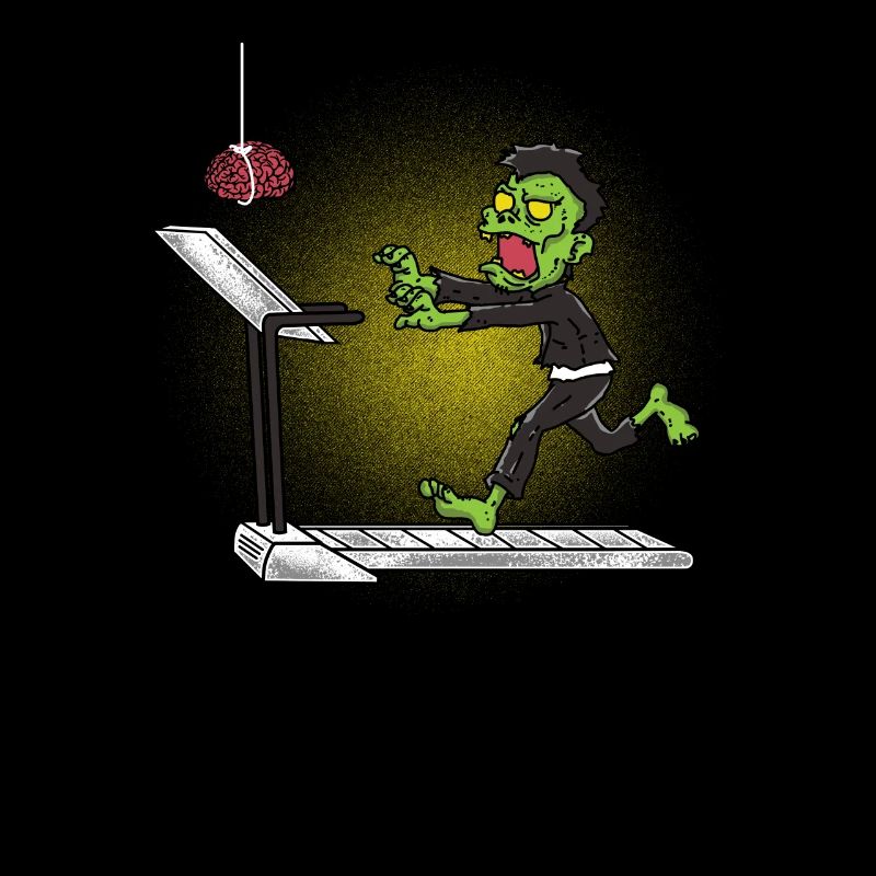 Zombie Tretmühle Halloween Geschenk