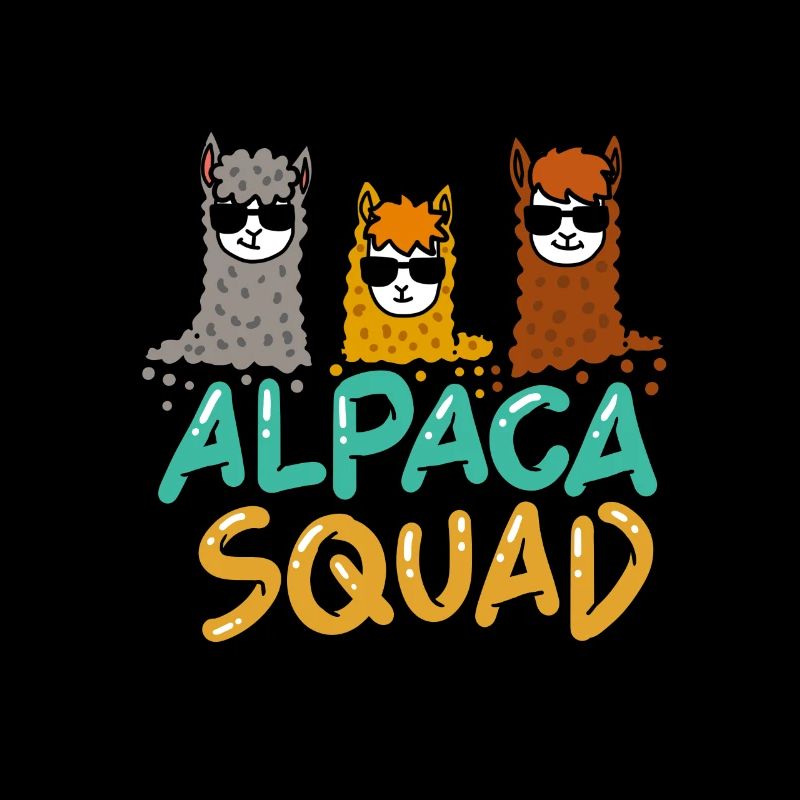 Alpaca Squad Freunde Clique Geschenk