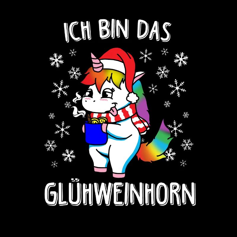 Einhorn Ich bin das Glühweinhorn Unicorn Geschenk