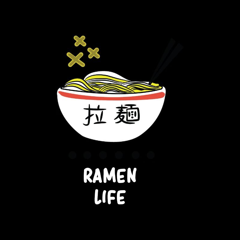 Ramen Leben Nudelsuppe Japanisch Essen Geschenk