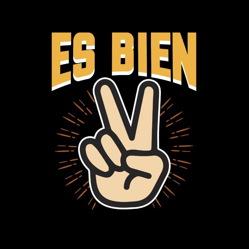 C'est bon! Design cool et décontracté avec signe de paix