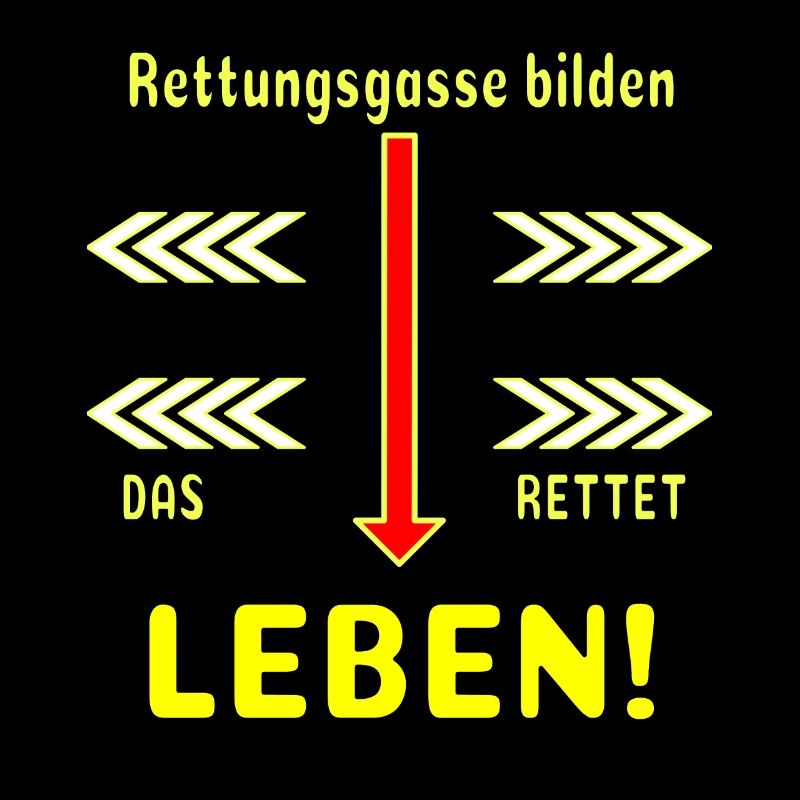 Rettungsgasse DAS RETTET LEBEN Geschenk