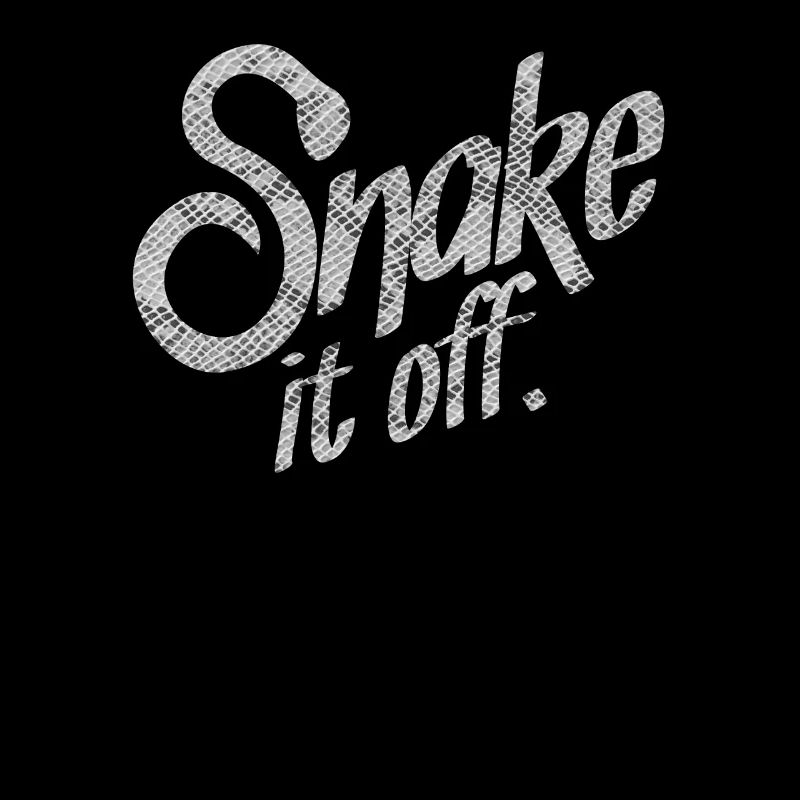 Snake it off logo de lettrage de serpent