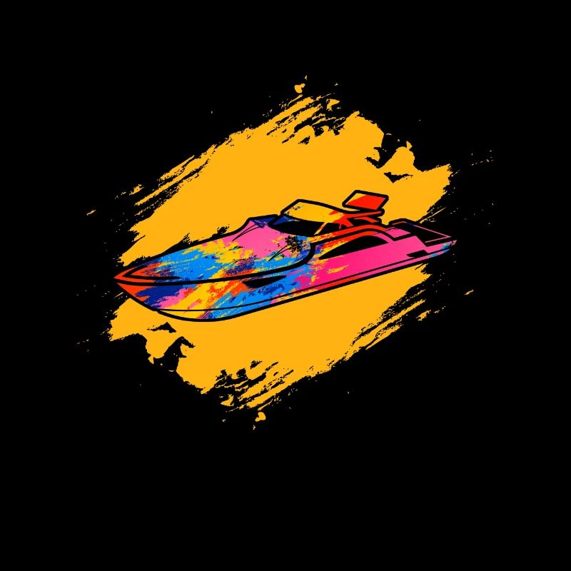 Retro motorboat