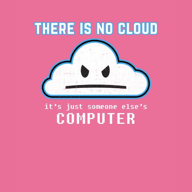 Lustiger Programmierer-Witz - Es gibt keine Wolkengrafik