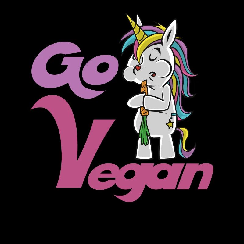 Vegan Einhorn Möhre Go Veganerin Veggie Geschenk