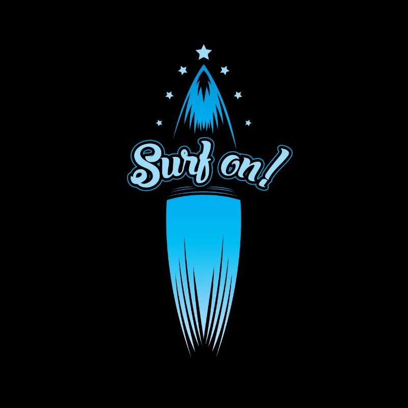 Surfbrett blau