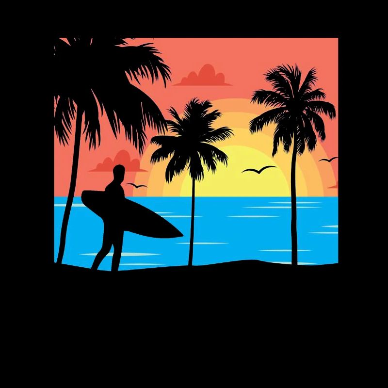 Surfer am Strand