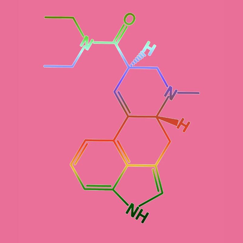 LSD structural formula molecule A. Hofmann Bicycle Day