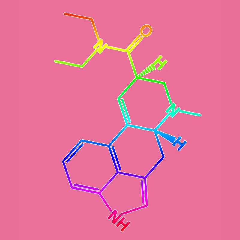LSD structural formula molecule A. Hofmann Bicycle Day