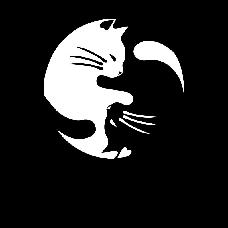 Katze Yin und Yang