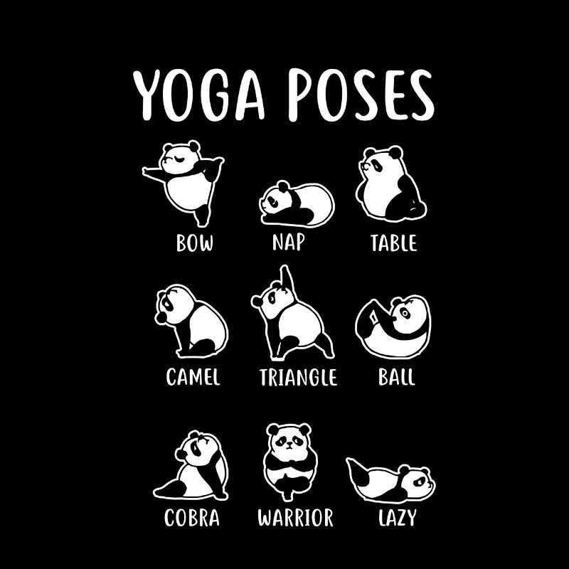 Panda yoga poses gift