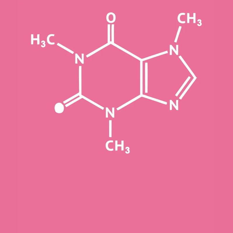 Molécule de chimie de la caféine