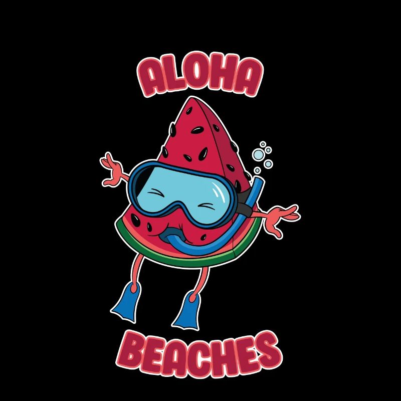 Pastèque Aloha Plages Diverses vacances à la plage