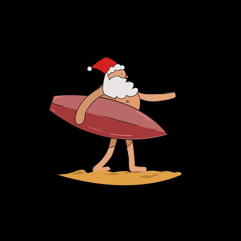 Surfing Santa