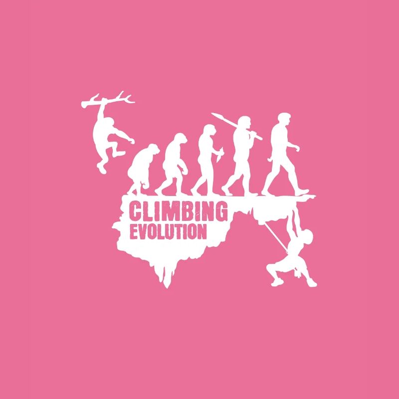 Escalade évolution singe humain drôle motif