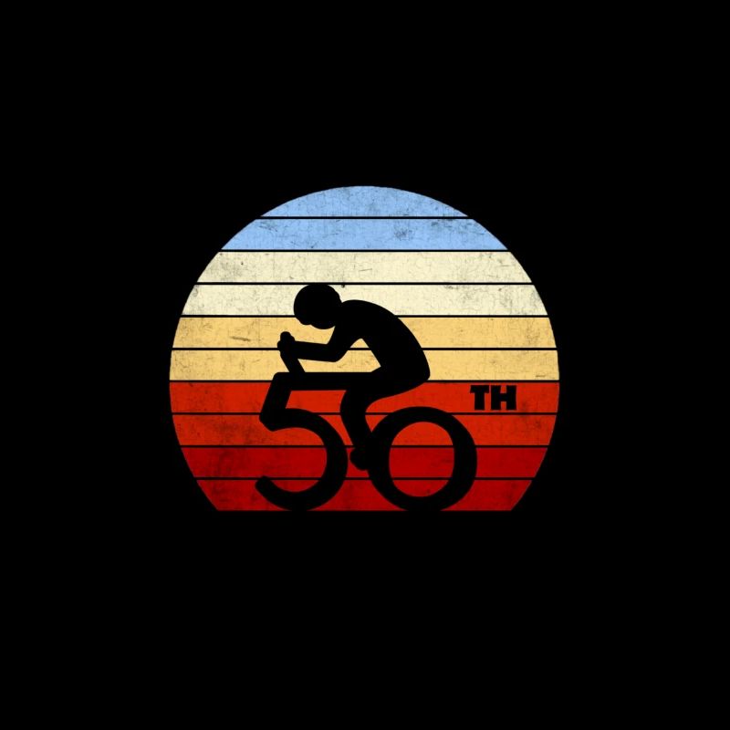 Radfahrer Geschenk 50. Geburtstag Fünfzigster