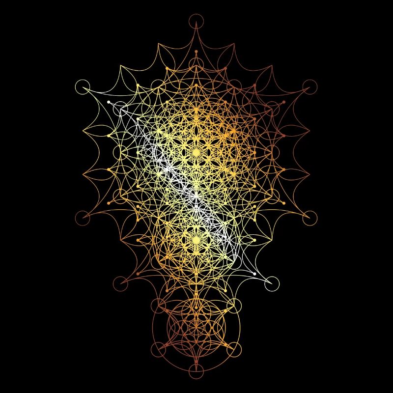 Dimensions incurvées de la géométrie sacrée