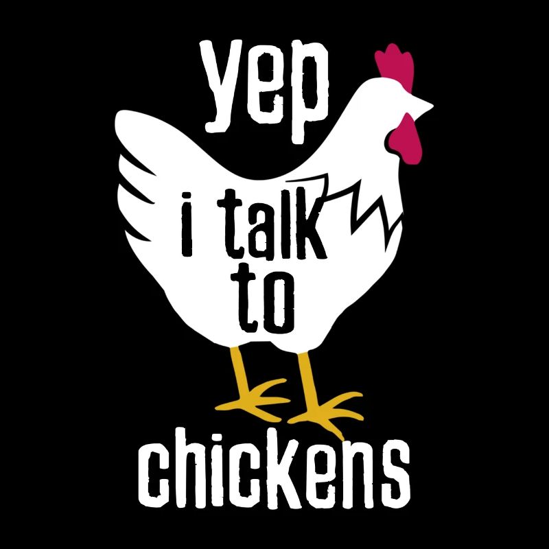 Je parle aux poulets pour fermier à la ferme