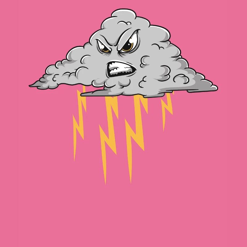 Angry Cloud Causing Lightning Thunderstorm Weather