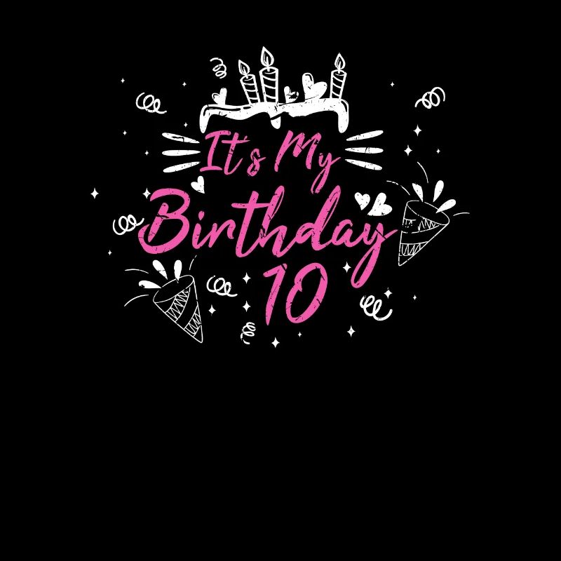 Mon anniversaire 10 filles filles 10e anniversaire