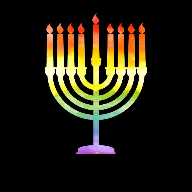Belle Hanoukka Vintage Menorah, heureuse