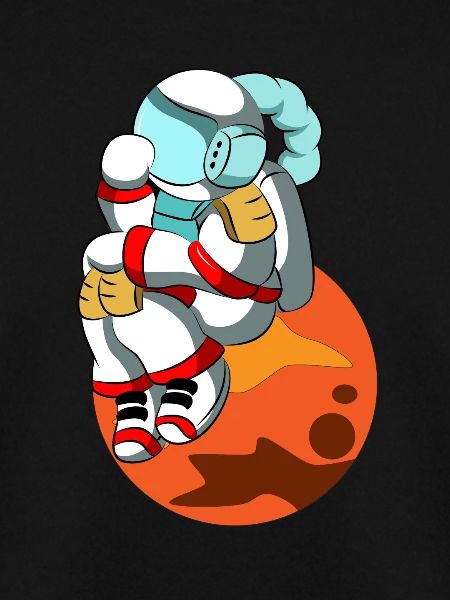 Reflecting astronaut