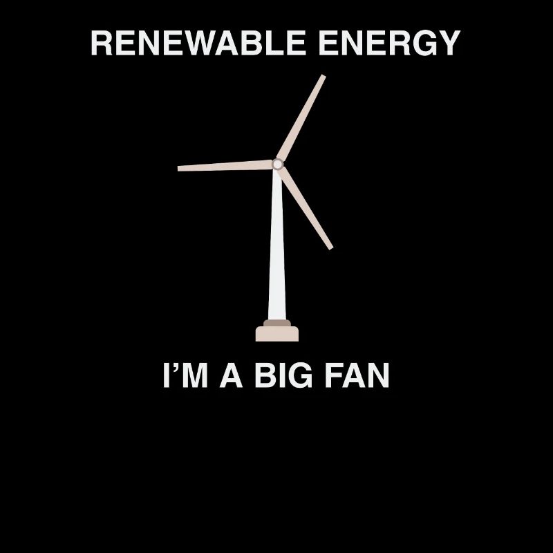 Énergie renouvelable Je suis une grande éolienne