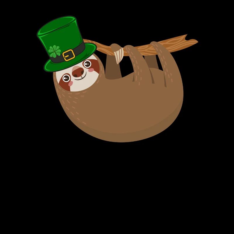 Sloth St Patricks Day Leprechaun Hat