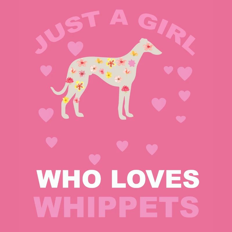 Nur ein Mädchen, das Whippets liebt