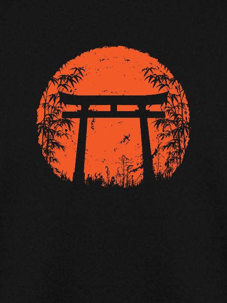 Bambus japanisches Torii