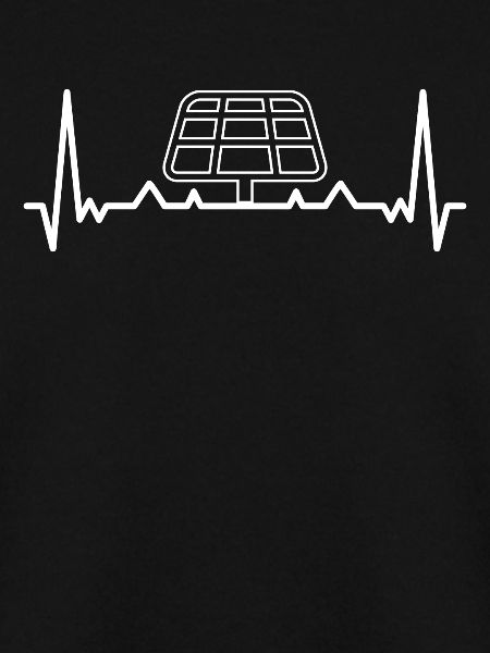 Herzschlag Solarpanel Solarenergie