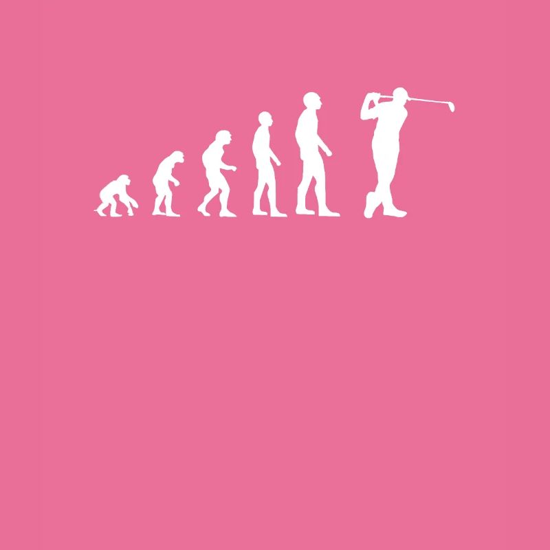 Golf Evolution of Man Golfer