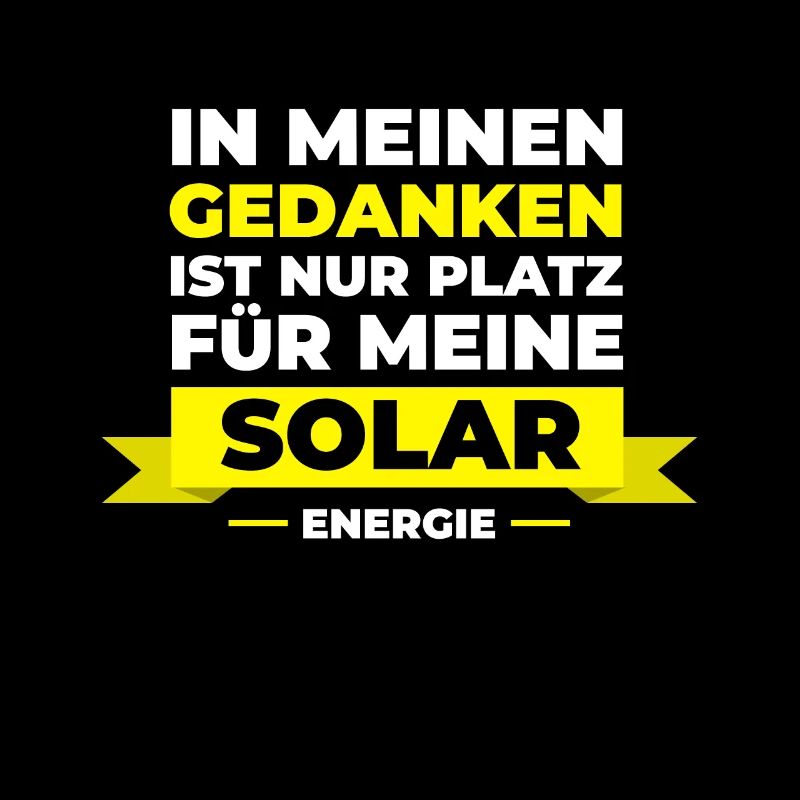 Solarenergie Solarpanel in Gedanken