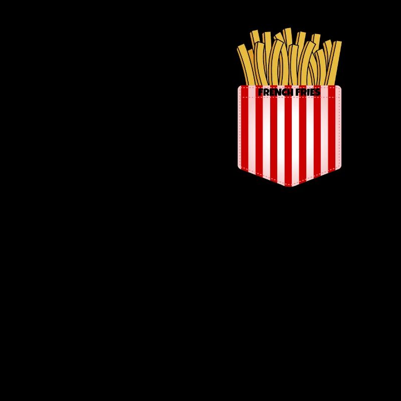 Pommes Fritten Tasche Brusttasche