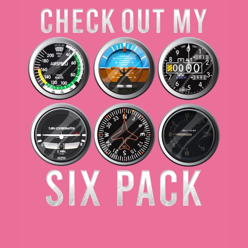 Lustiger Check Out My Six Pack Flugzeugpilot