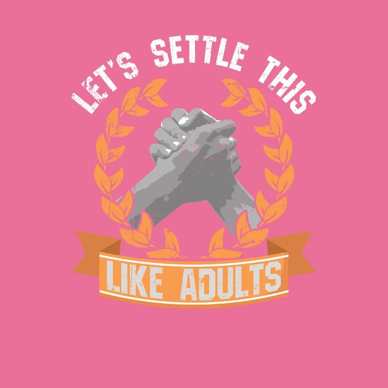 Conception drôle de bras de fer pour les hommes - Let's Set Up